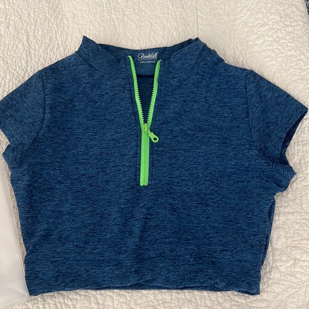 Bombshell Neon Zip Top - Retail $62